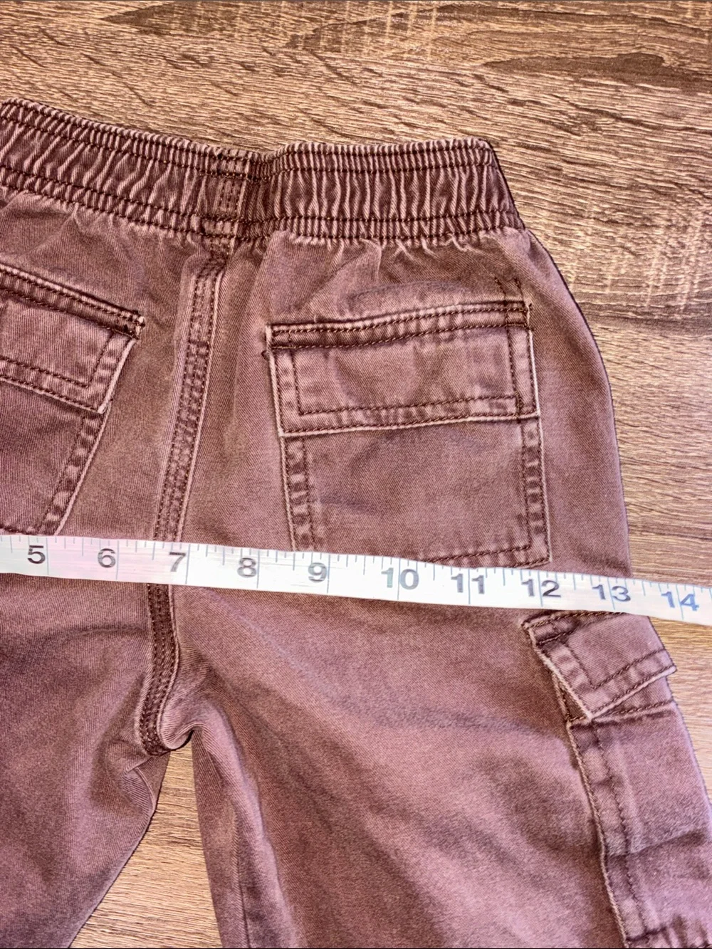 Vintage OshKosh Bgosh Brown Cargo Pull-On Kids Pants 3T